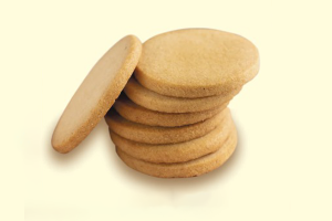 A-stack-of-besan-gluten-free-cookies-on-a-white-background-showcasing-their-healthy-and-appetizing-appearance