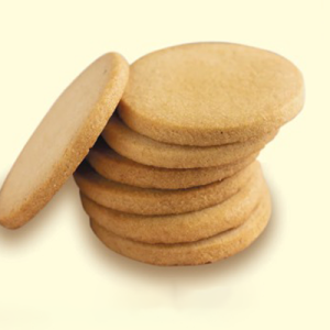 A-stack-of-besan-gluten-free-cookies-on-a-white-background-showcasing-their-healthy-and-appetizing-appearance