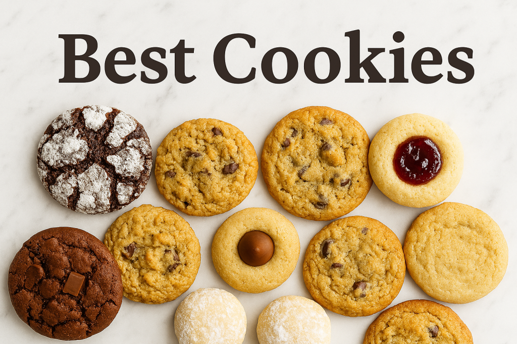 An-assortment-of-delicious-cookies-displayed-on-a-plate-representing-the-best-cookies-in-the-world